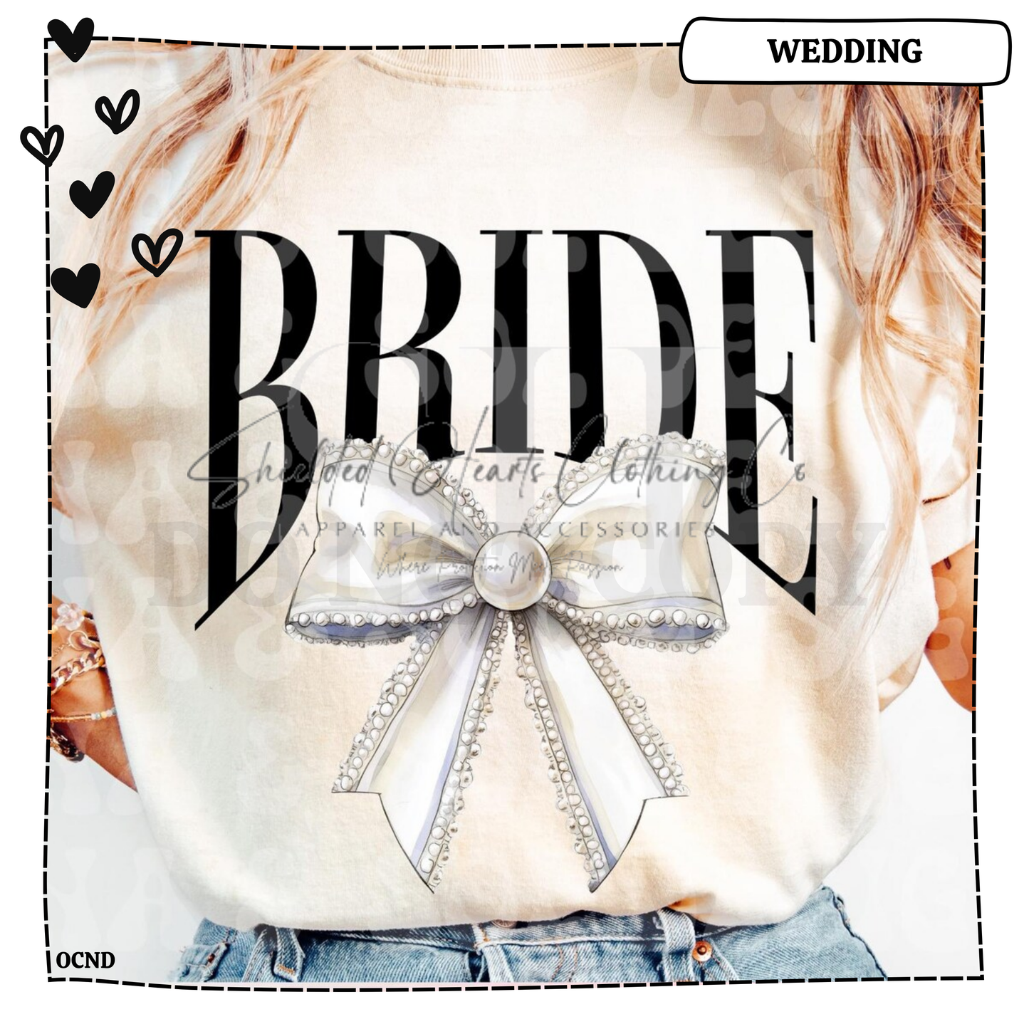 Bride Coquette Bow Shirt