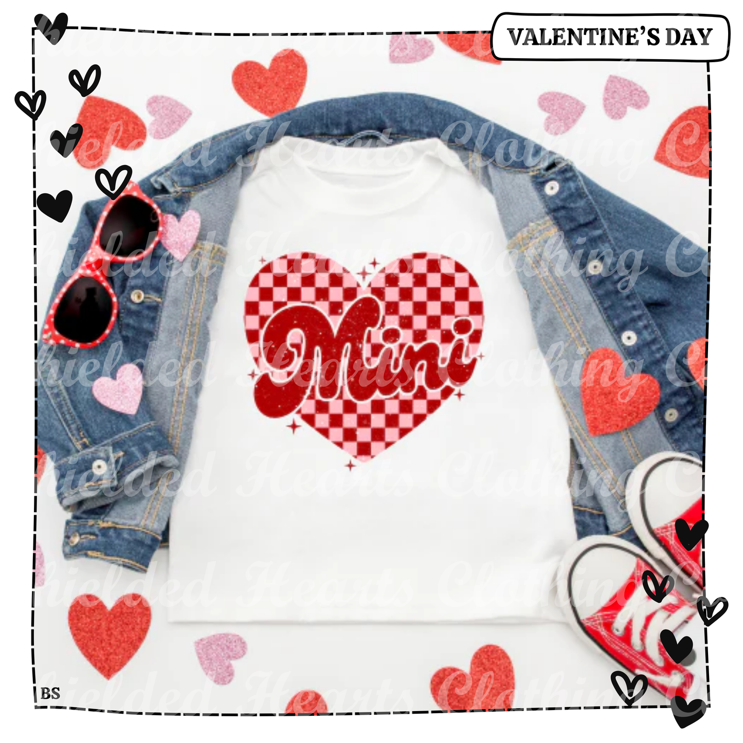 Checkered Mini Heart Shirt