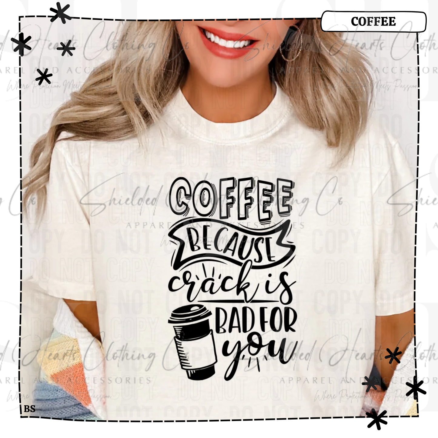 Coffee Because Crack is Bad Shirt