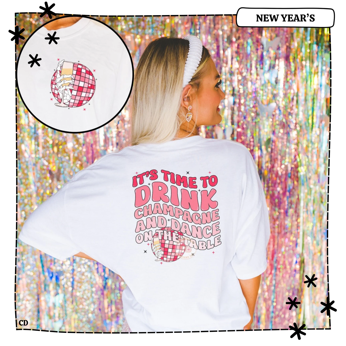 Drink Champagne Disco Ball