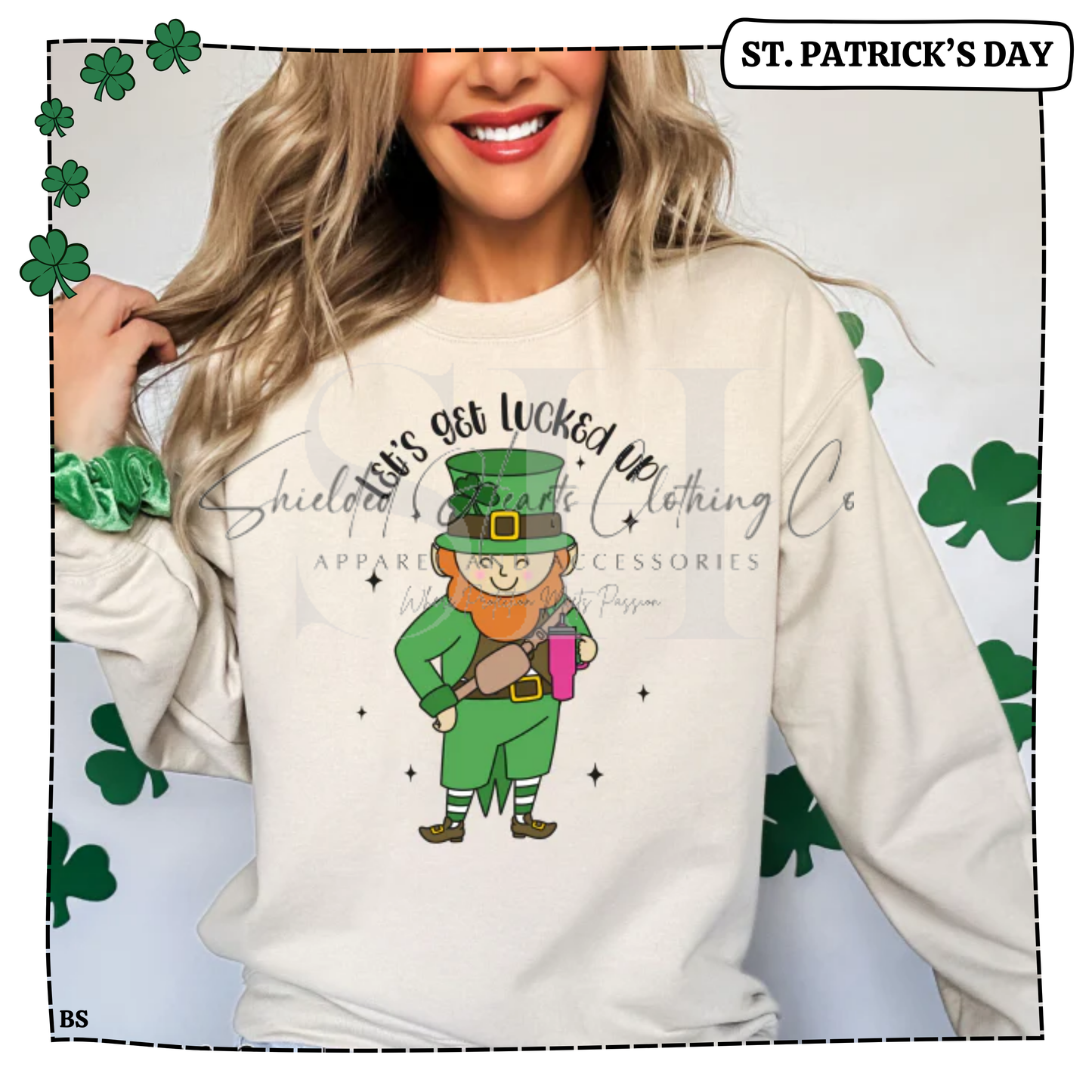 Faux Shamrock Chenille Shirt