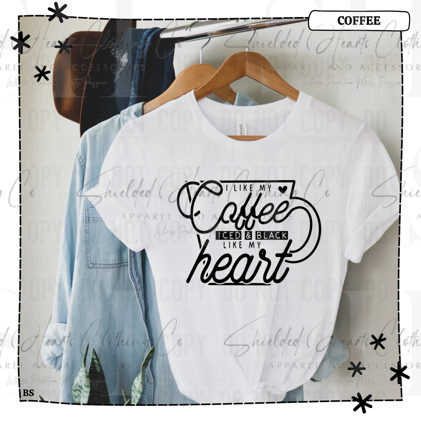 I Like My Coffee Iced and Black Shirt