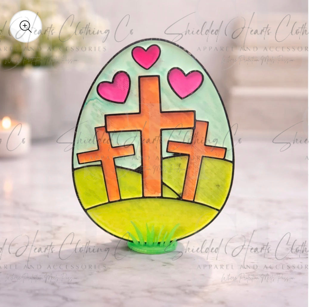 Coloring Easter Eggs | Easter Craft Kit Set of 3 | Faith-Based or Classic Easter Designs | DIY Color Your Own Easter Decor *markers NOT included*