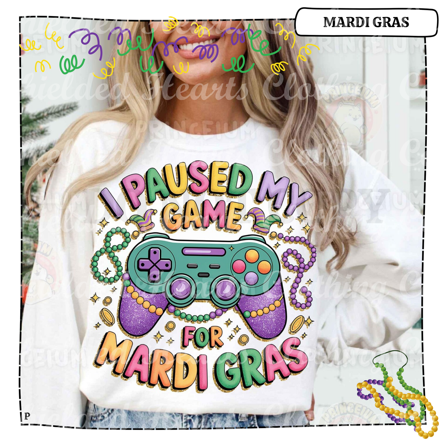 I Paused My Game for Mardi Gras Shirt