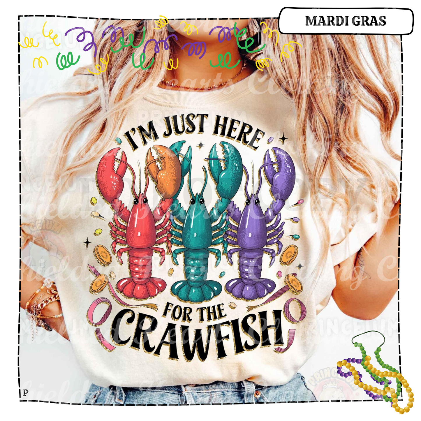 I'm Just Here for the Crawfish Shirt