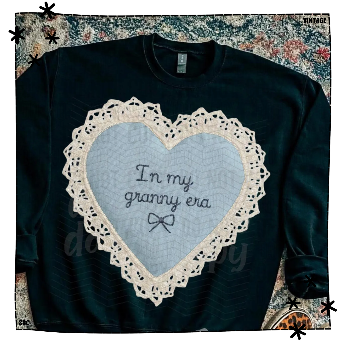 In My Granny Era Lace Heart