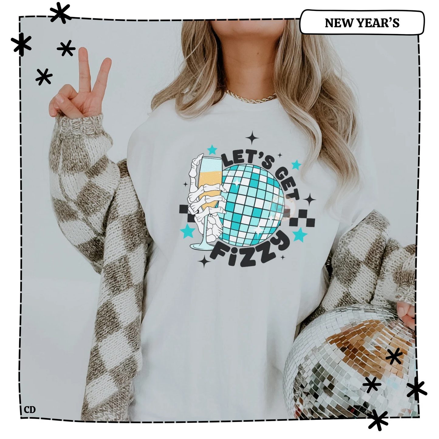 Let's Get Fizzy New Year Disco Ball