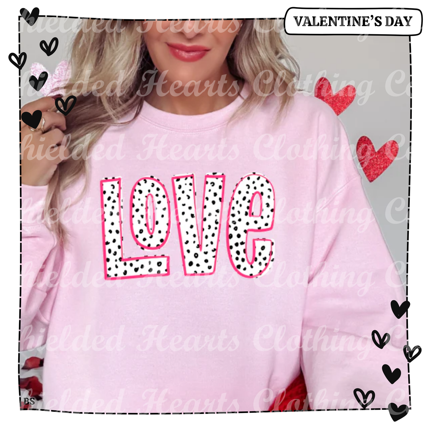 Love Doodles Black Mini Dots Shirt