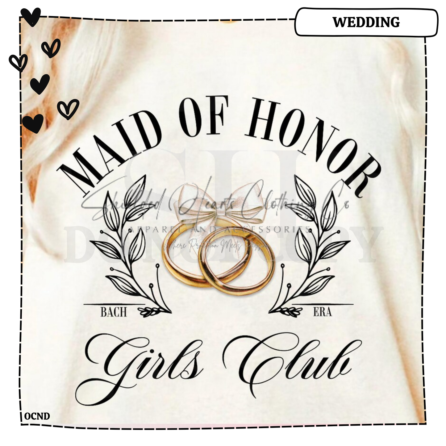 Maid of Honor Girls Club Shirt