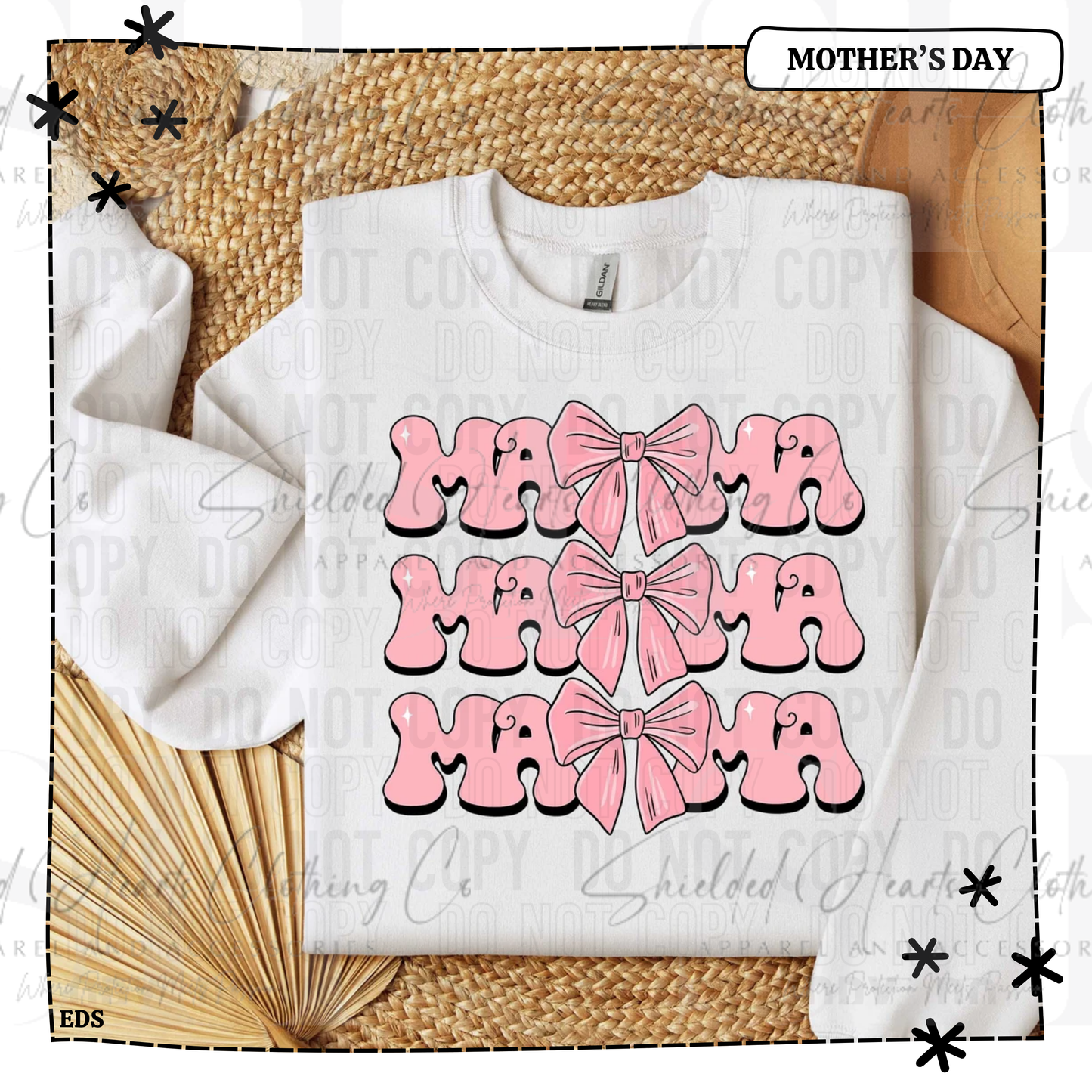 Mama Stacked Bow Shirt