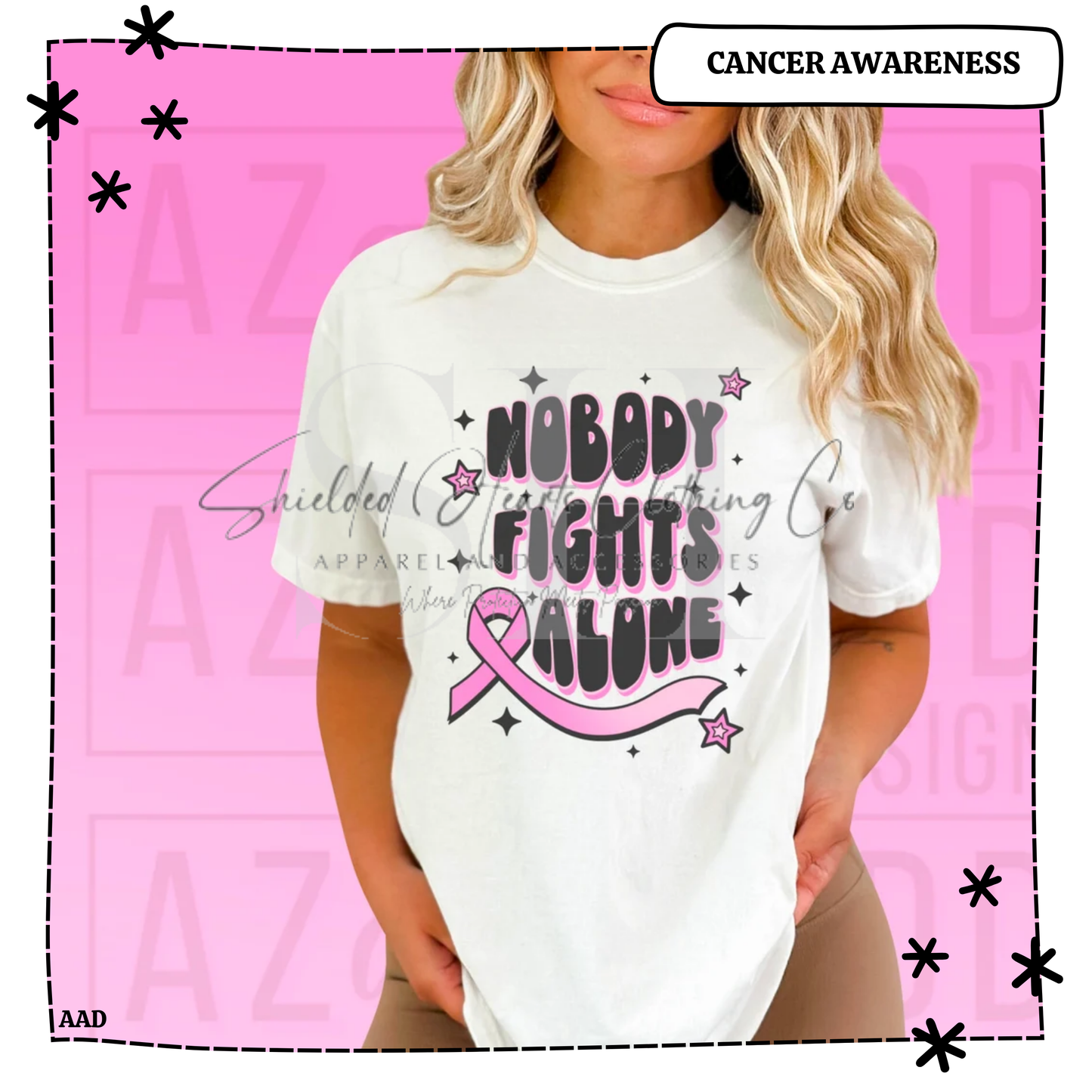 Nobody Fights Alone Breast Cancer Awareness Shirt