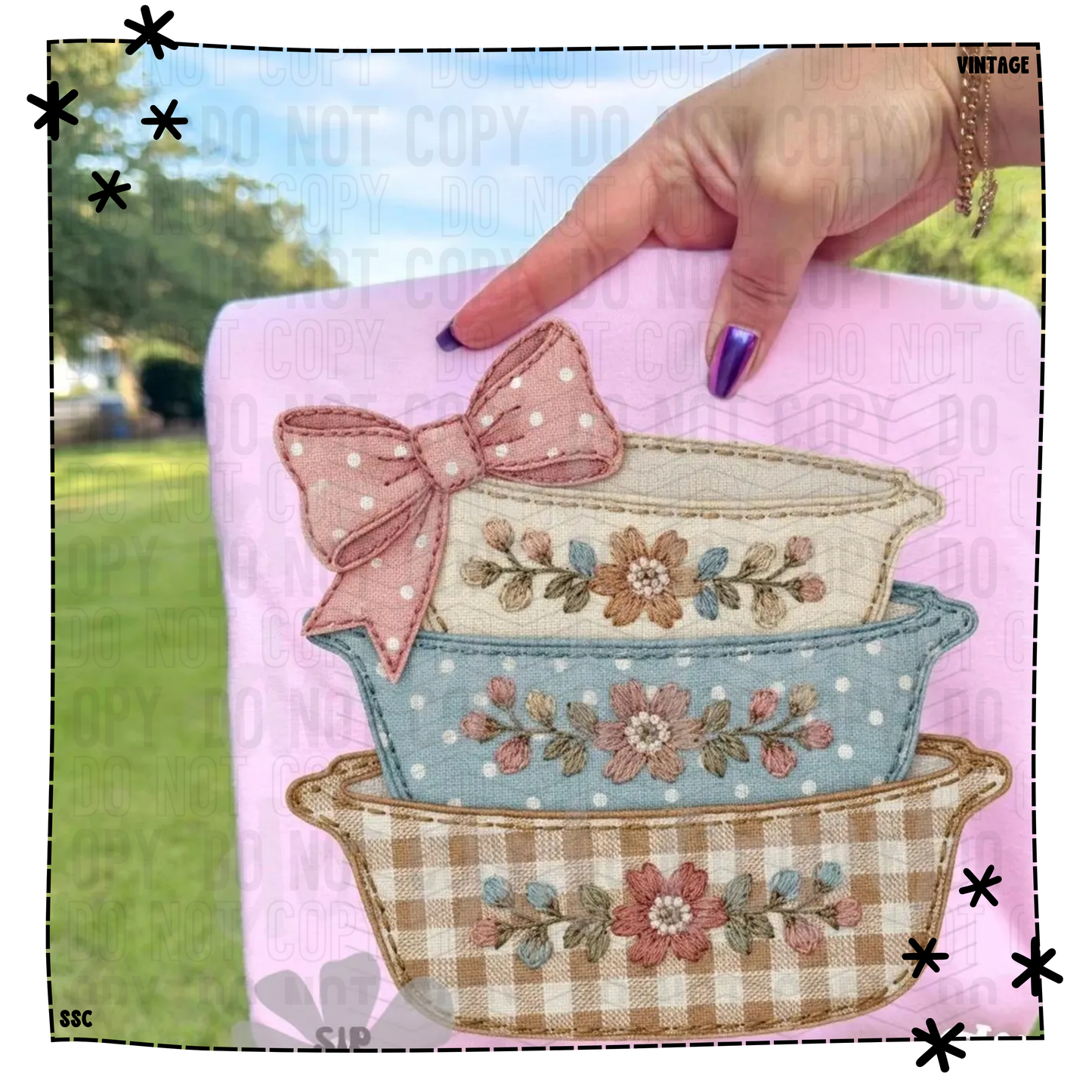 Patchwork Vintage Pyrex Dishes