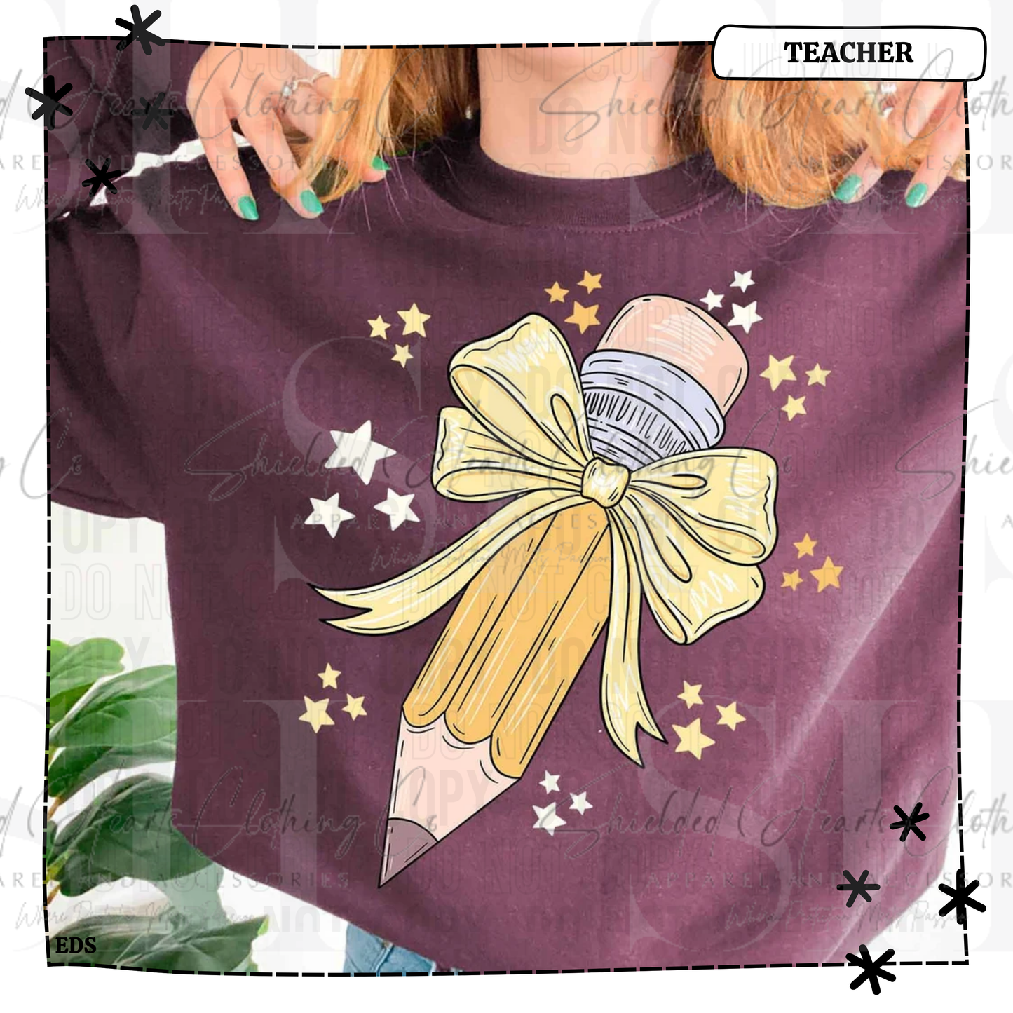 Pencil Yellow Bow Shirt