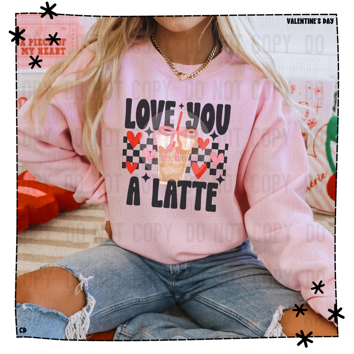 Retro Valentine Latte