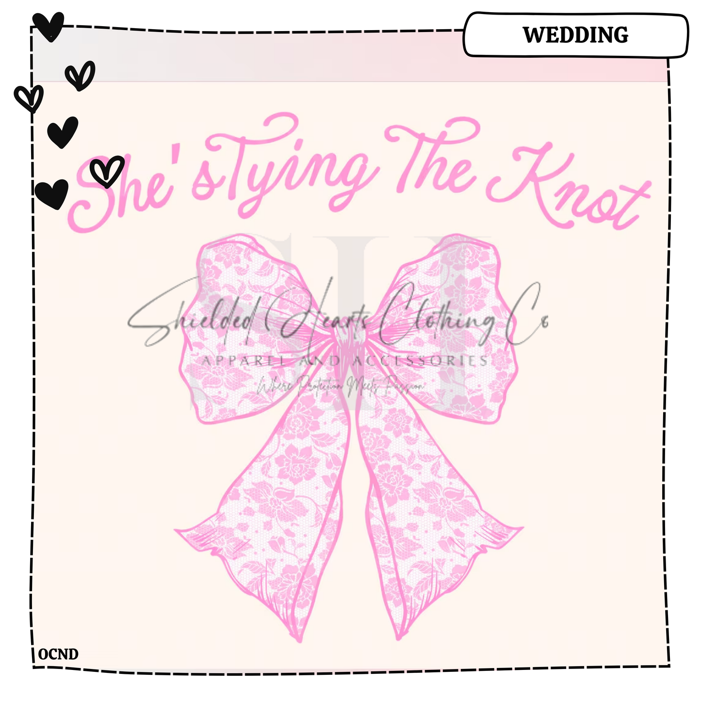 Shes Tying the Knot Bow Shirt