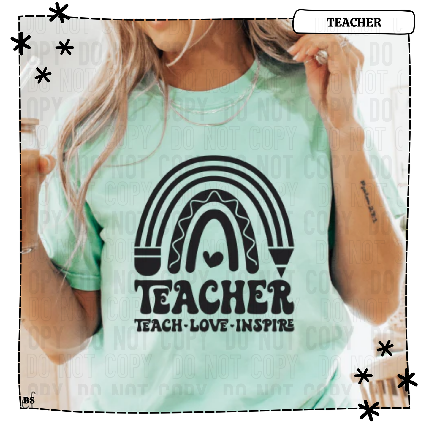 Teach Love Inspire Rainbow