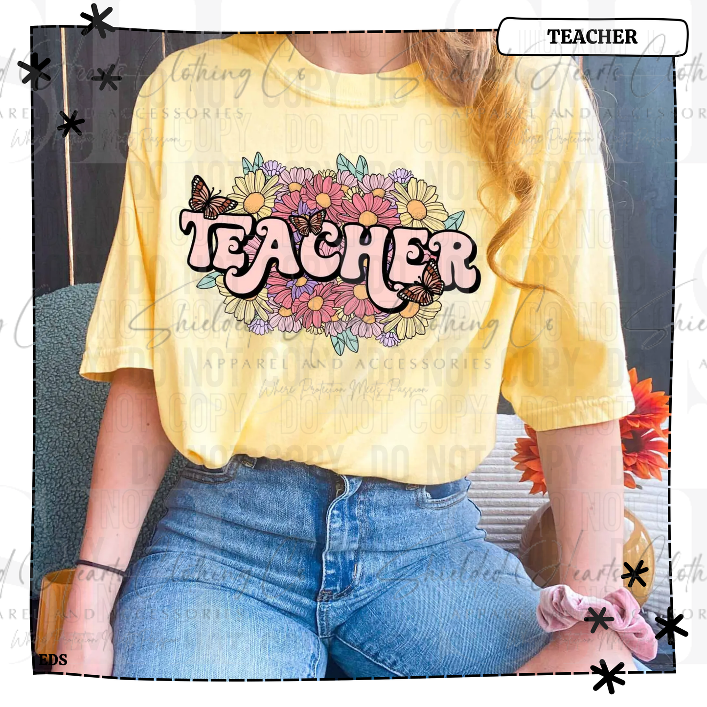 Teacher Floral Bunch Shirt
