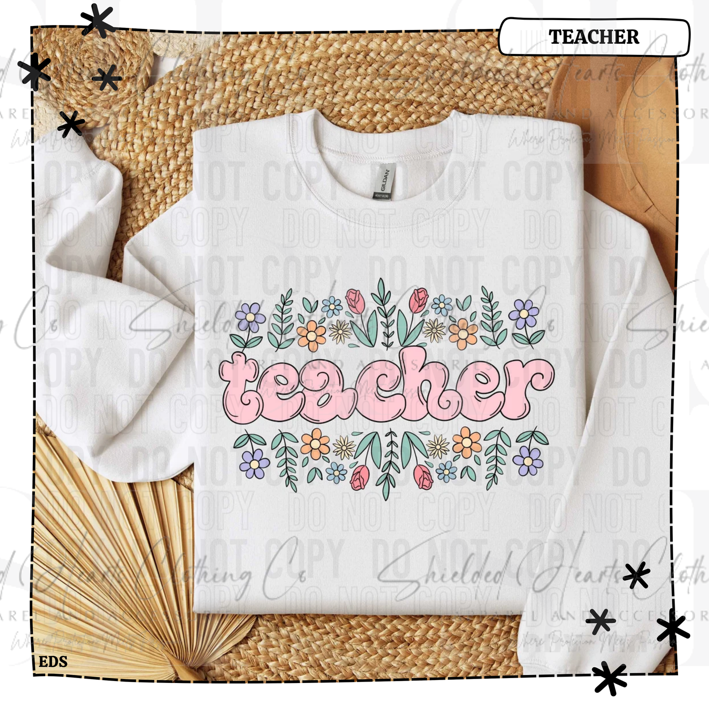Teacher Floral Shirt