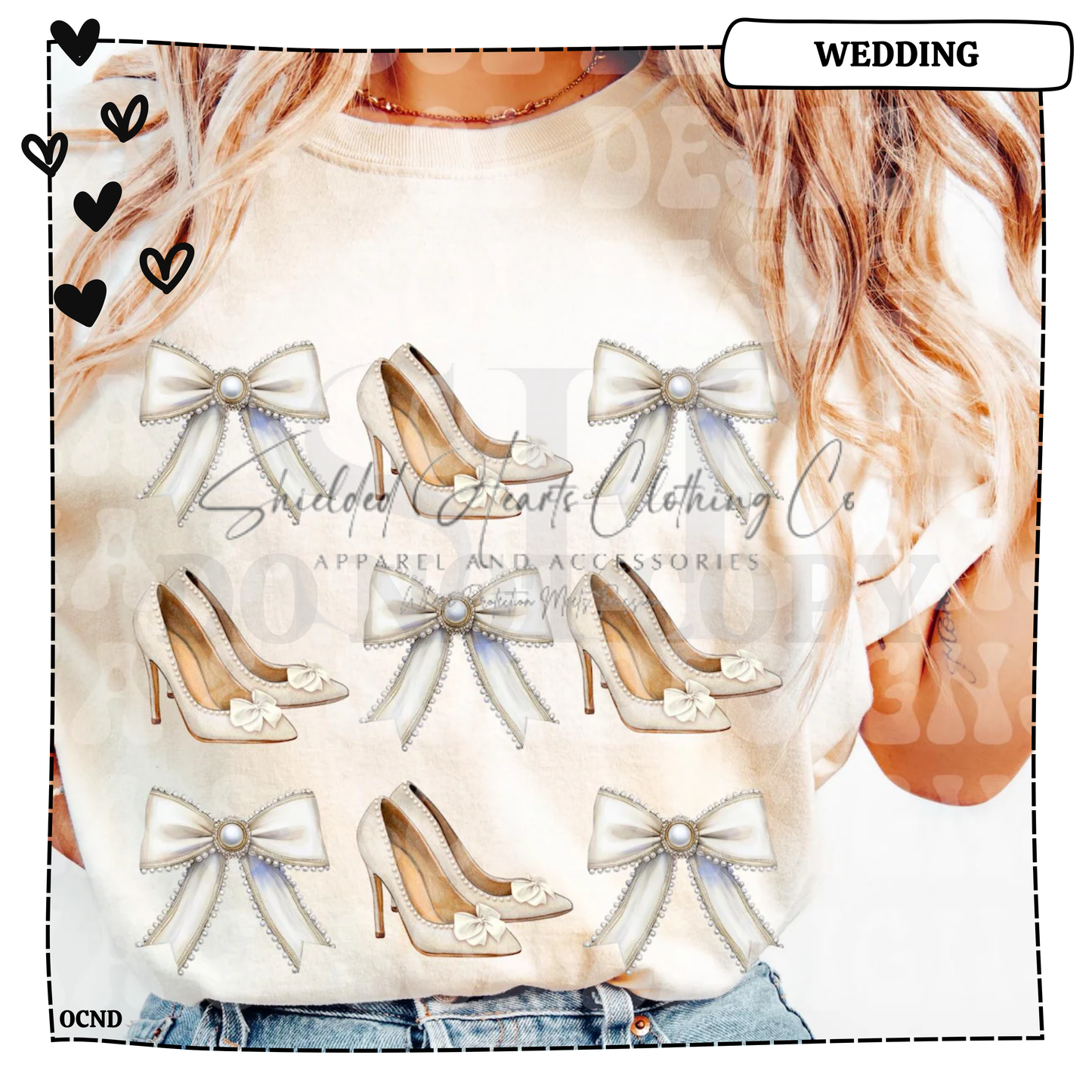 Wedding Shoes Bow Shirt