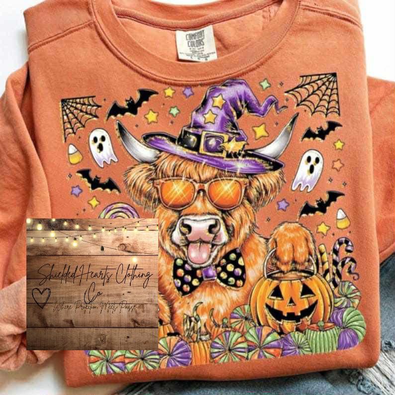 Halloween Highland Cow Shirt