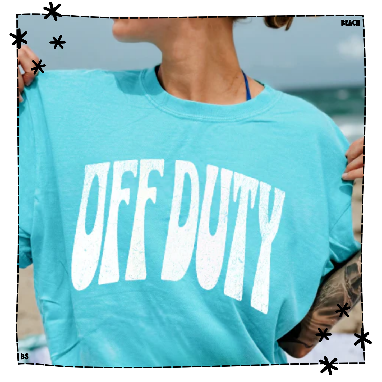 Arched Distressed Off Duty