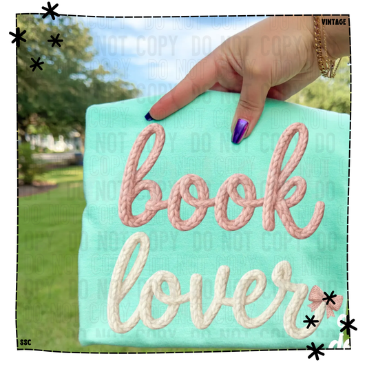 Book Lover Faux Yarn Bow