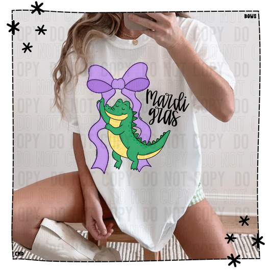 Coquette Mardi Gras Alligator