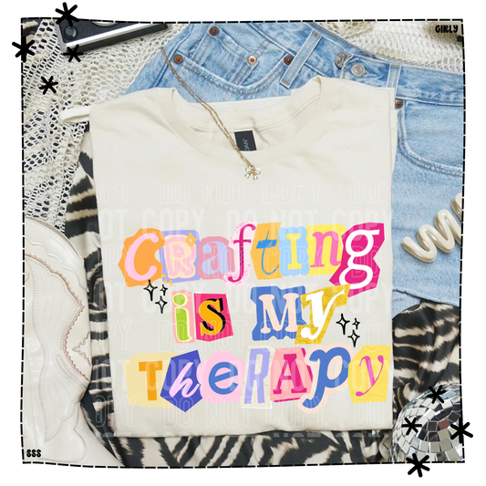 Crafting Is My Therapy Magazine Cutout