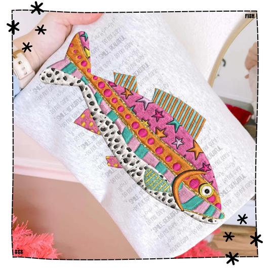Cute Embroidered Fish