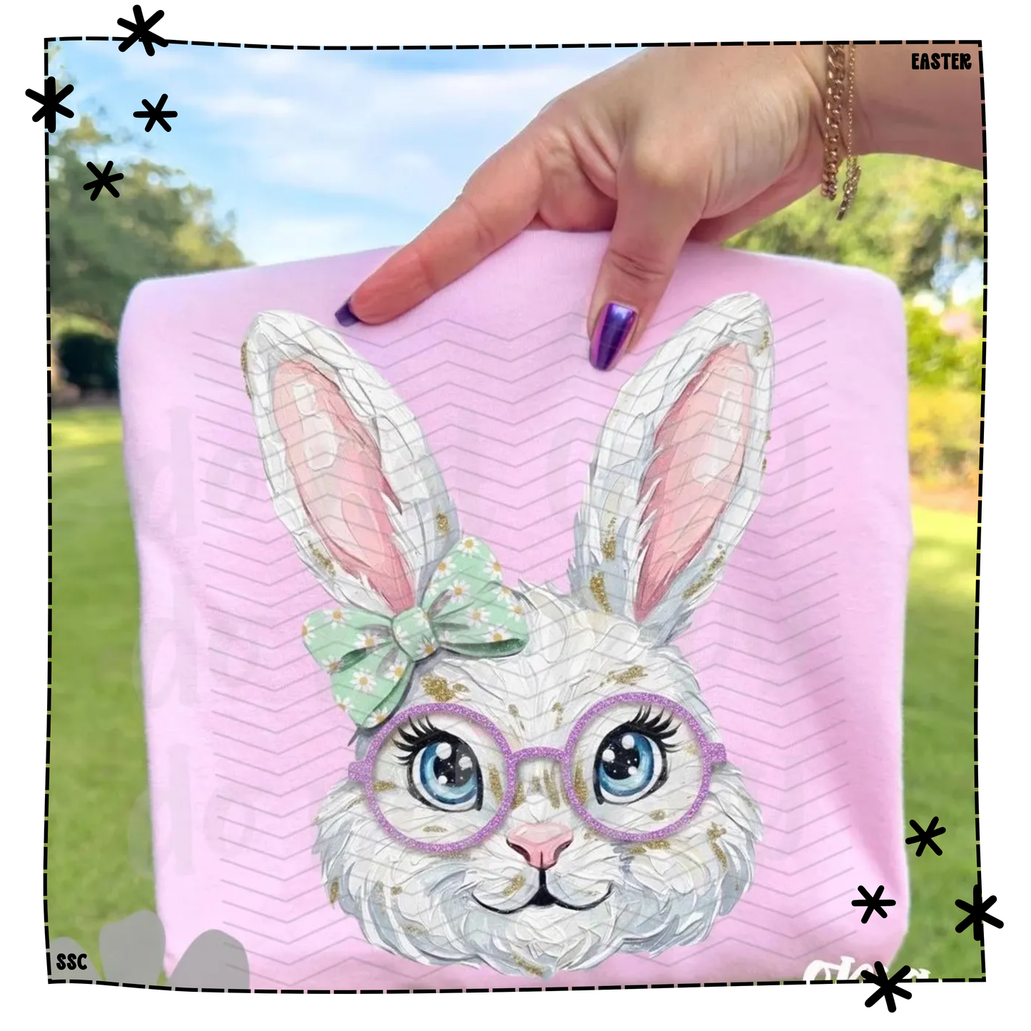 Cute Painted Easter Bunny