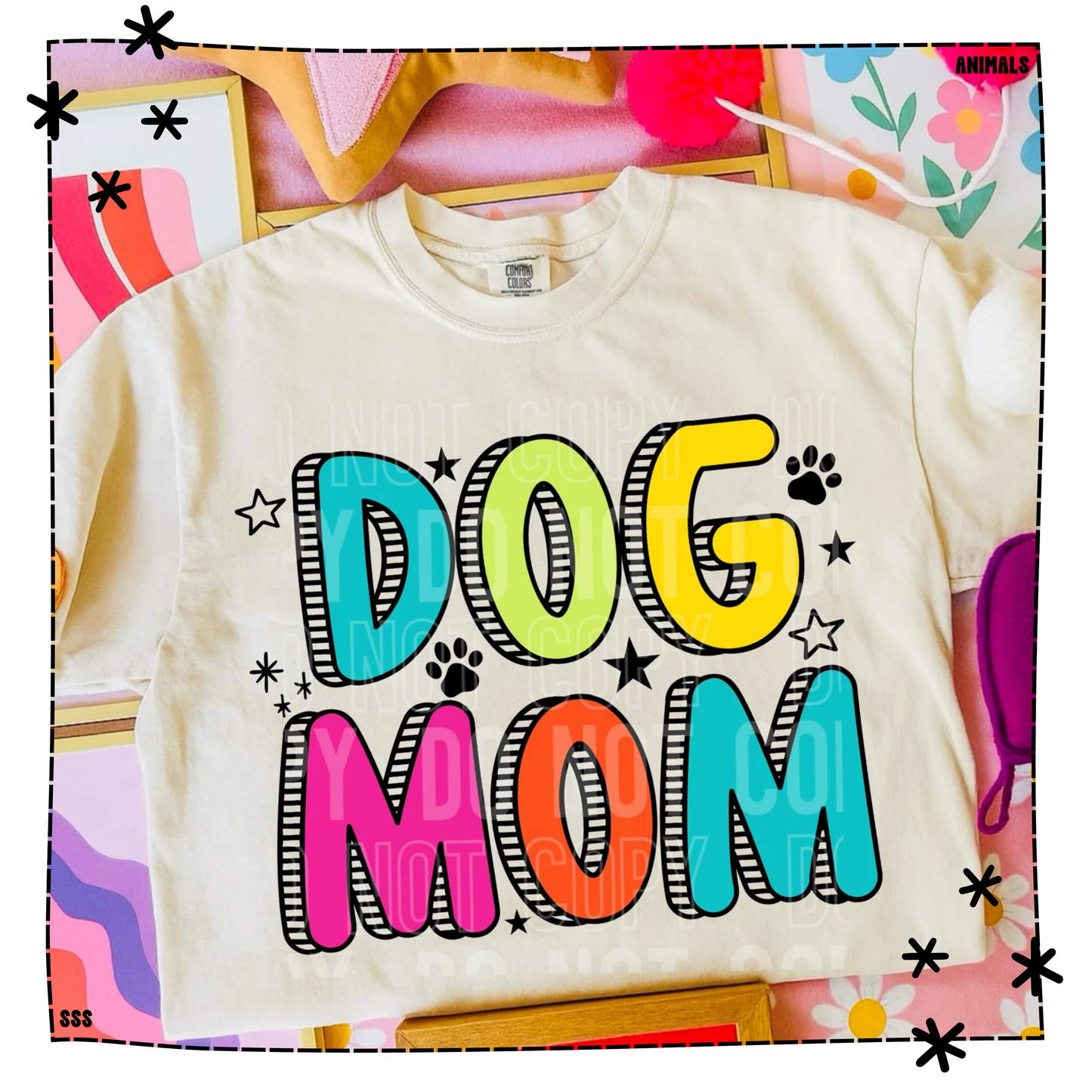 Dog Mom Bright Stars