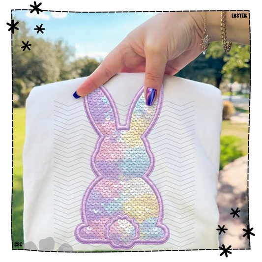 Easter Bunny Faux Sequin