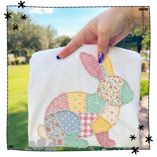 Easter Bunny Floral Patchwork