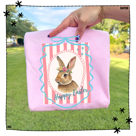 Easter Bunny Portrait Brush stroke