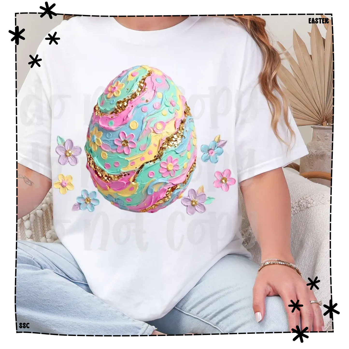 Easter Egg Hand Painted