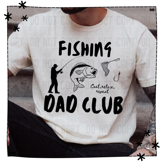 Fishing Dad Club Black