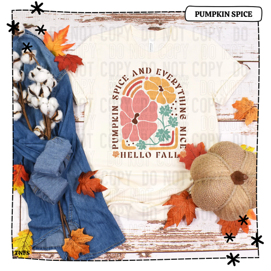 Hello Fall Pumpkin Spice & Everything Nice