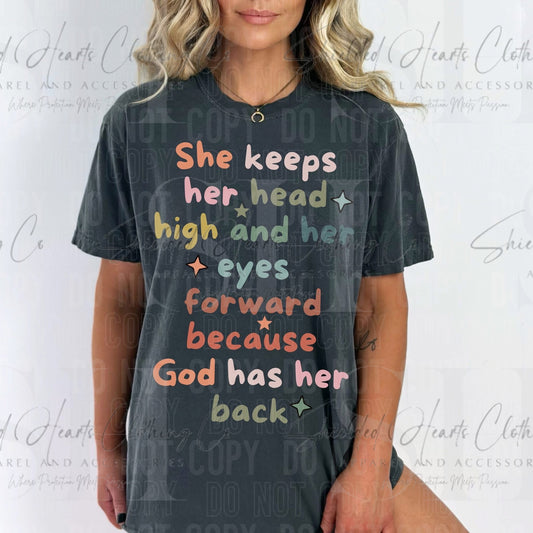 She Keeps Her Head High Shirt