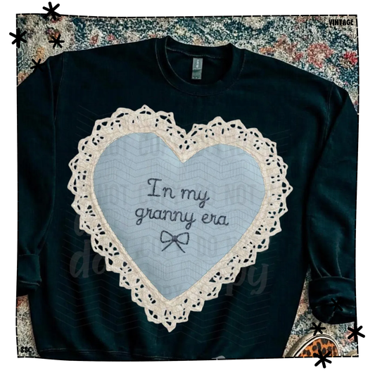 In My Granny Era Lace Heart