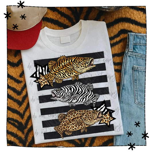 Leopard Zebra Fish Stripe Stars