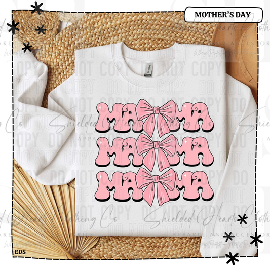 Mama Stacked Bow Shirt