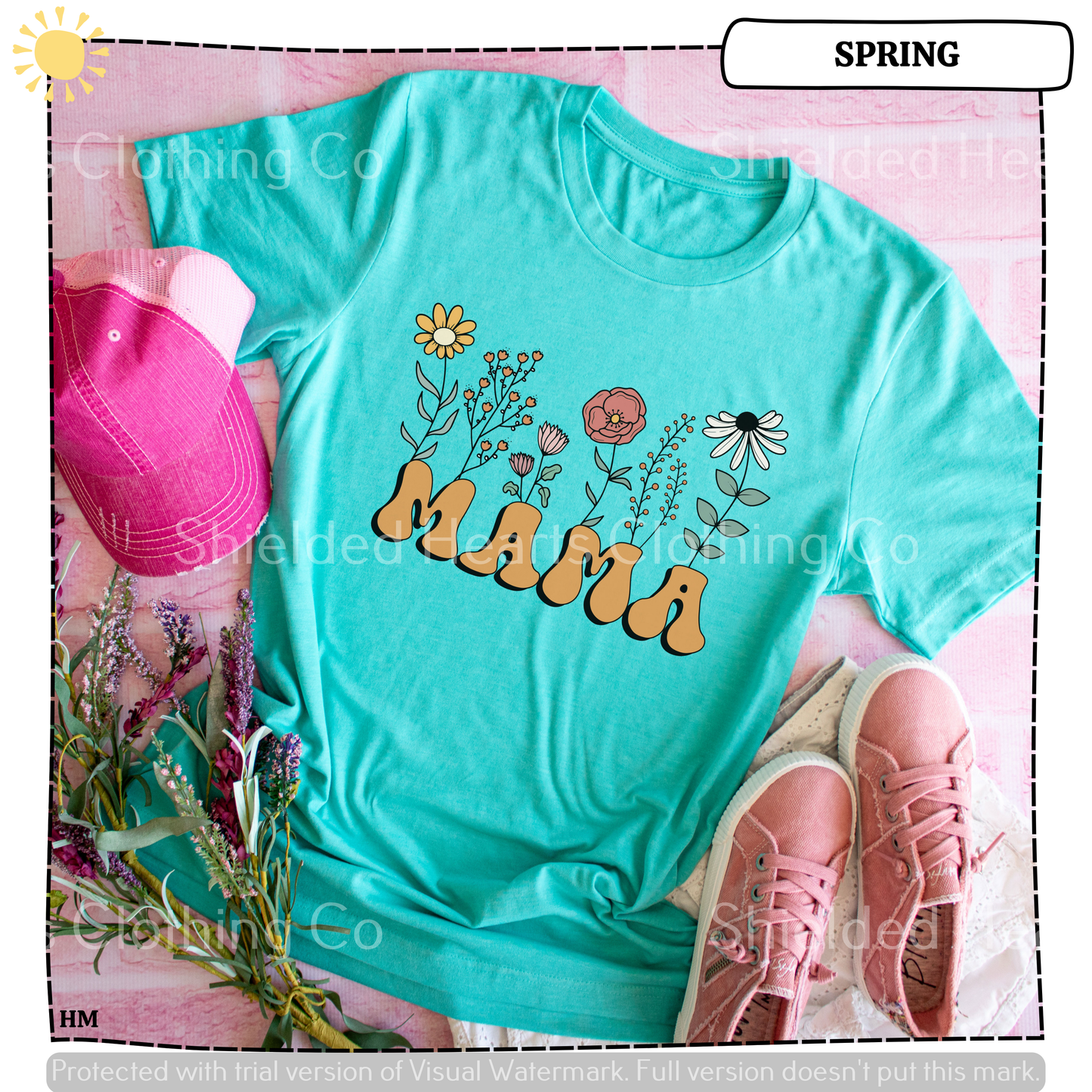 Mama with Flowers Shirt