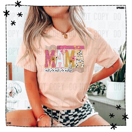 Mama Florals and Wavy Lines