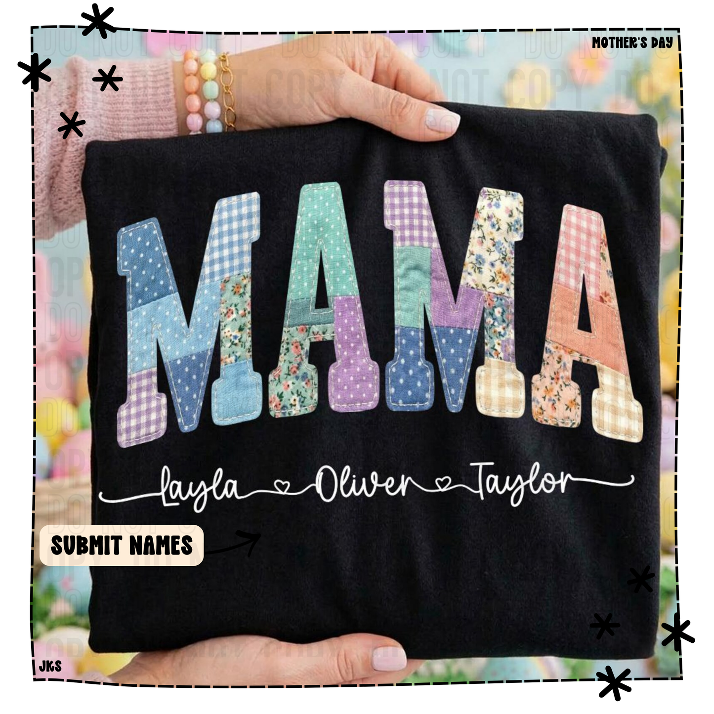 Mama Multi Color Patchwork