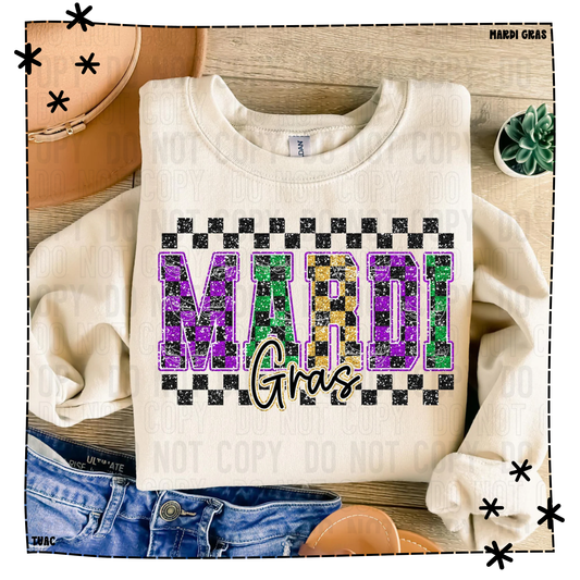 Mardi Gras Faux Glitter