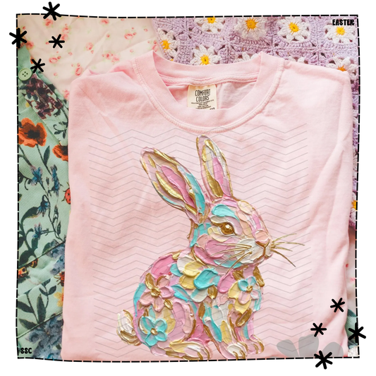 Multi Color Painted Easter Bunny