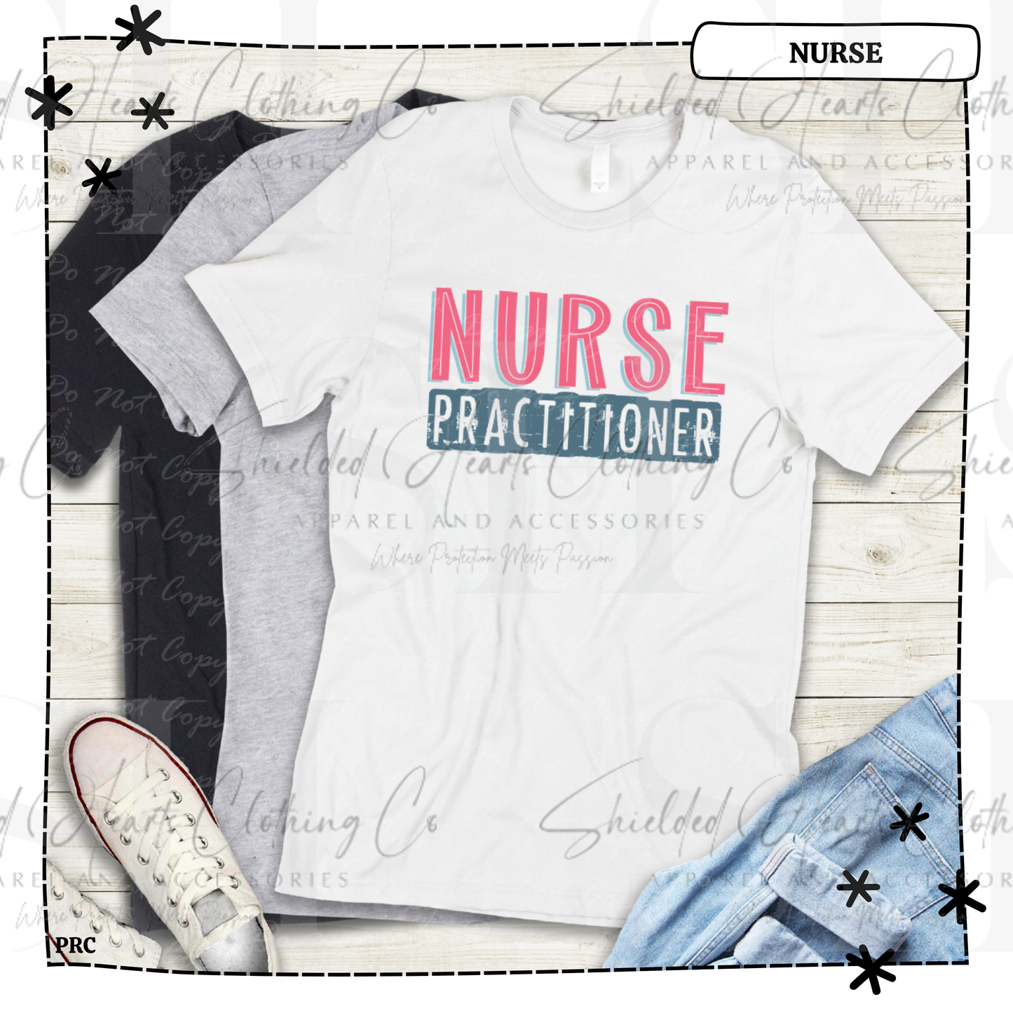 Nurse Practioner  Patternwork Shirt