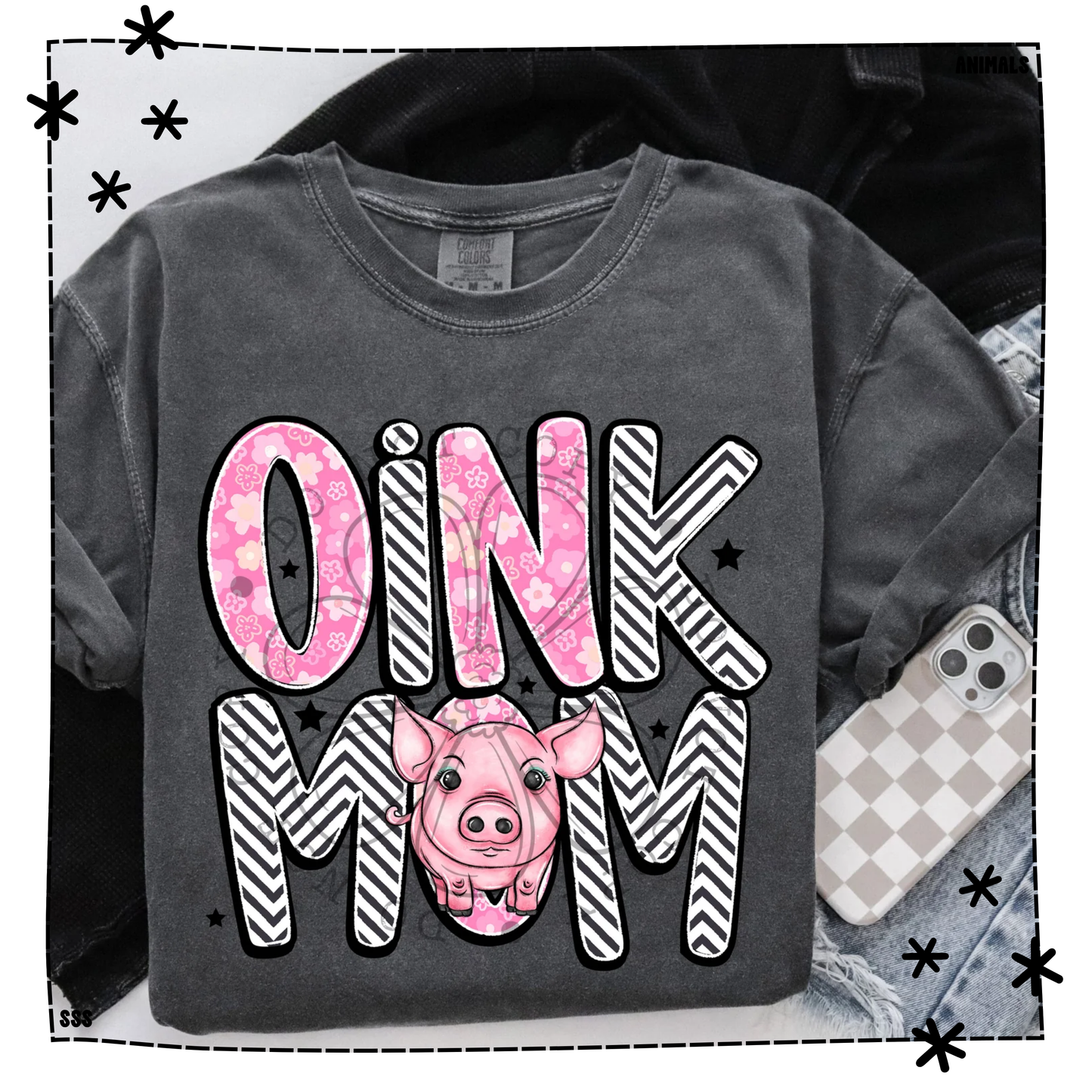 Oink Mom Zig Zag