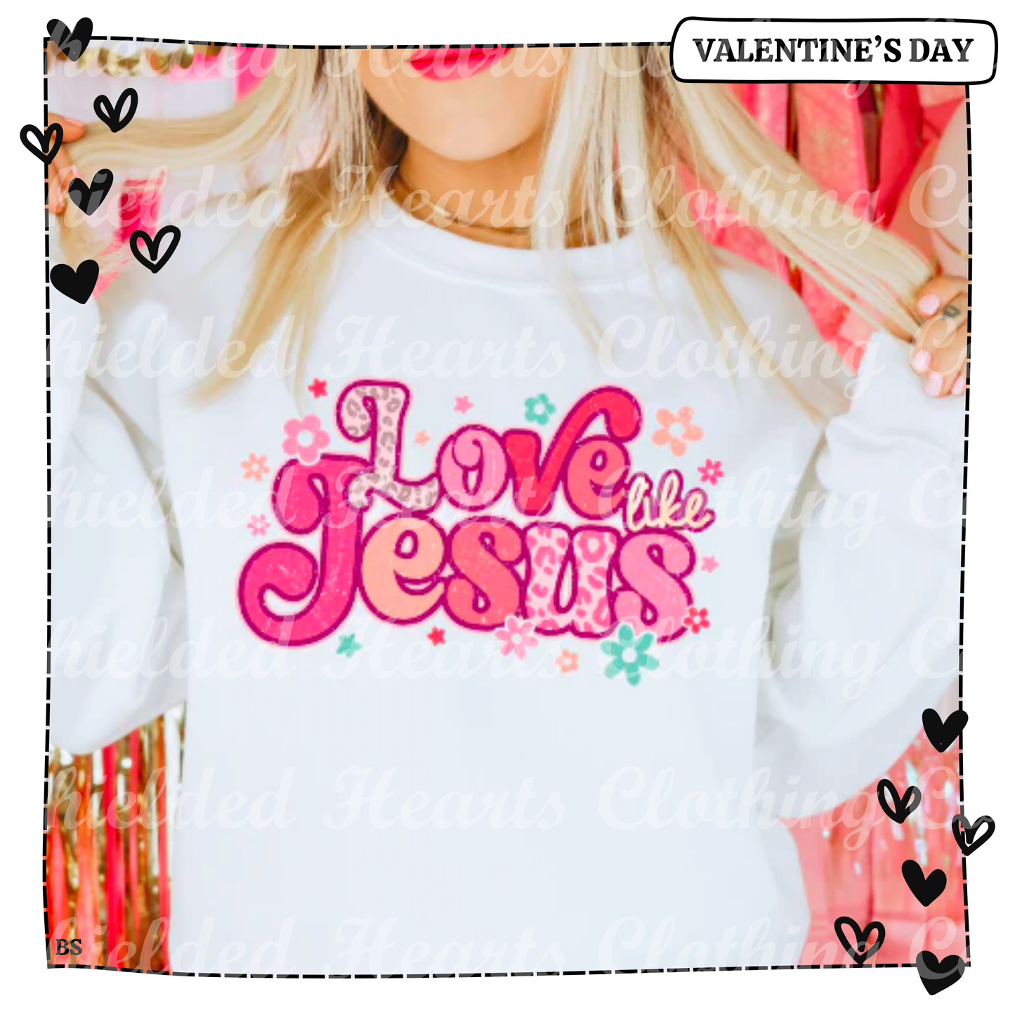 Retro Valentine Love Like Jesus Shirt