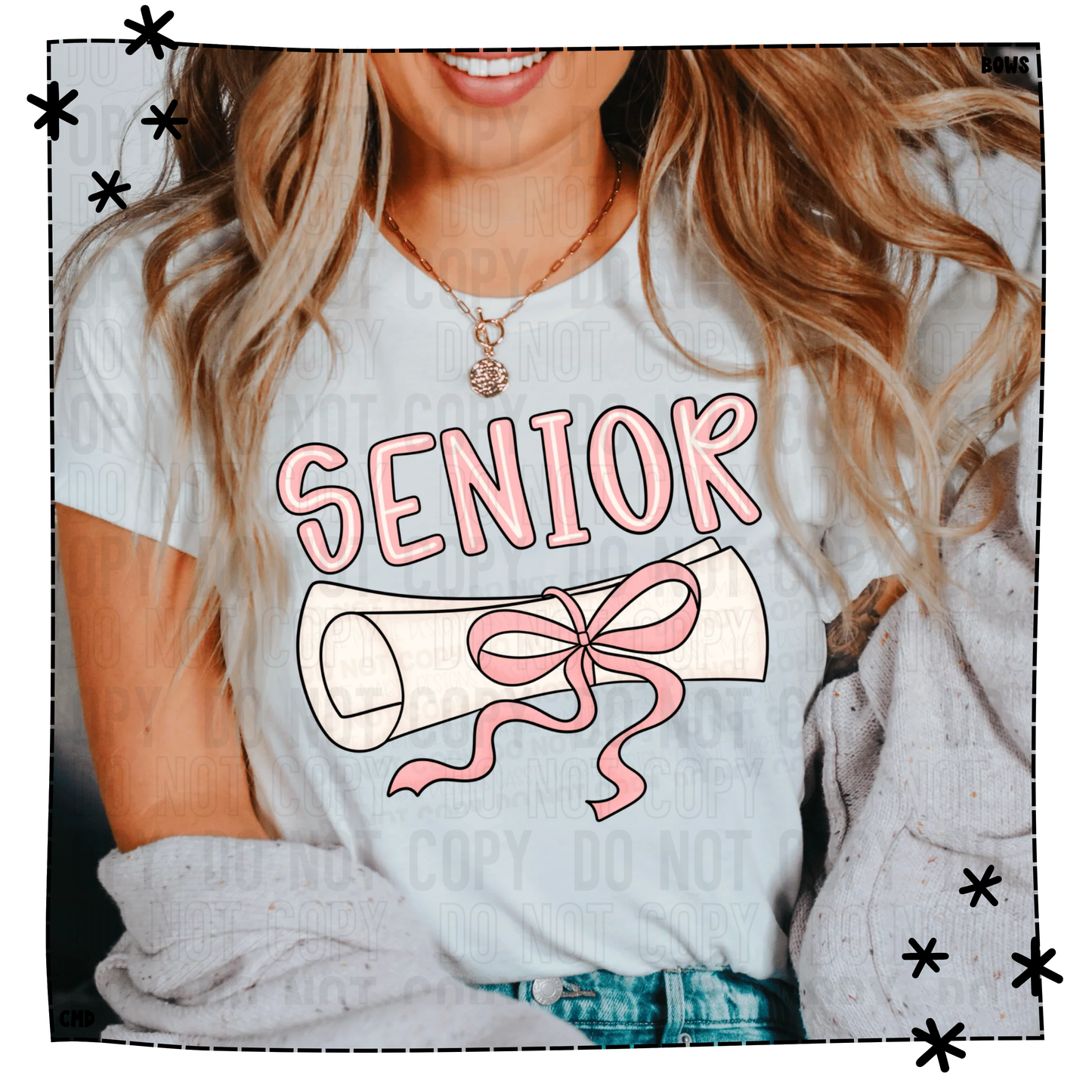 Senior Coquette Diploma Pink